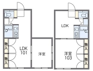 レオパレス向日葵の物件間取画像